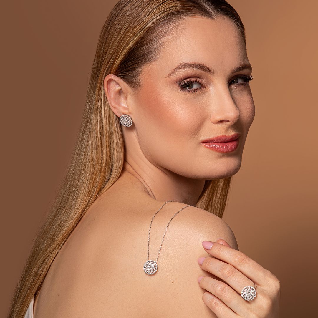 Anel Mandala Glam Moissanite