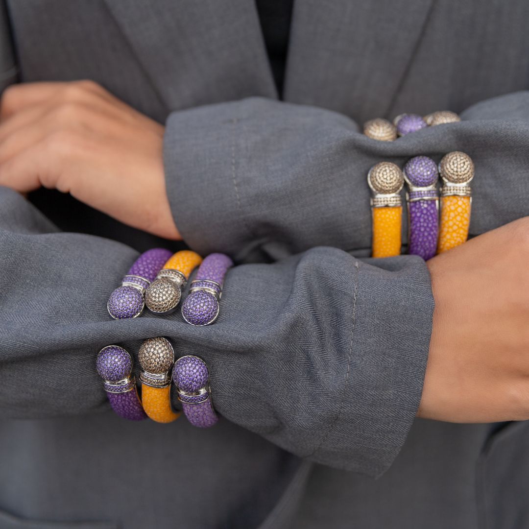 Bracelete Galuchat Milão