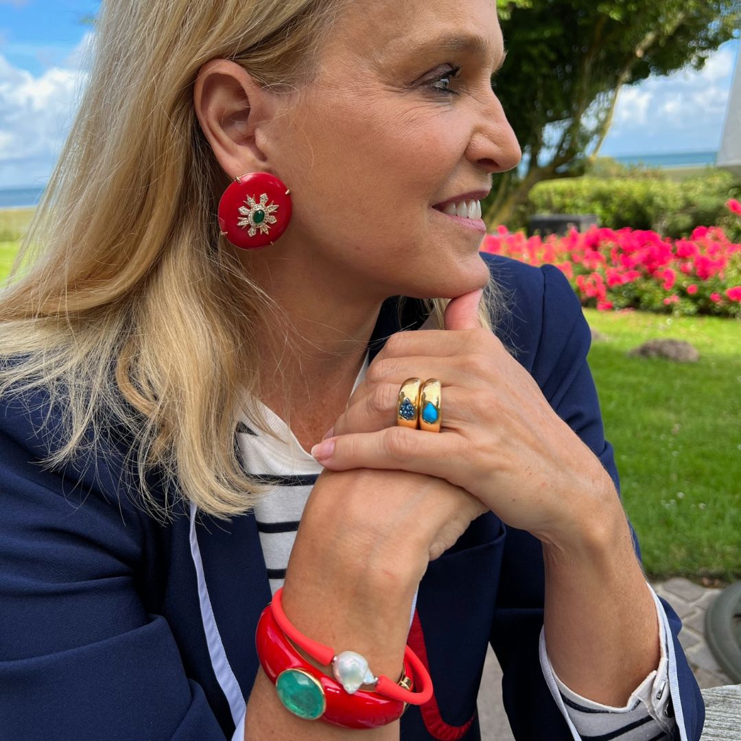 Bracelete Florença Vermelho