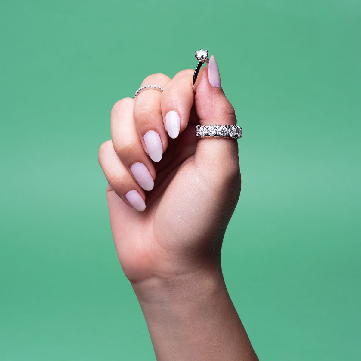 Aliança Russa Glam Moissanite 7 ct