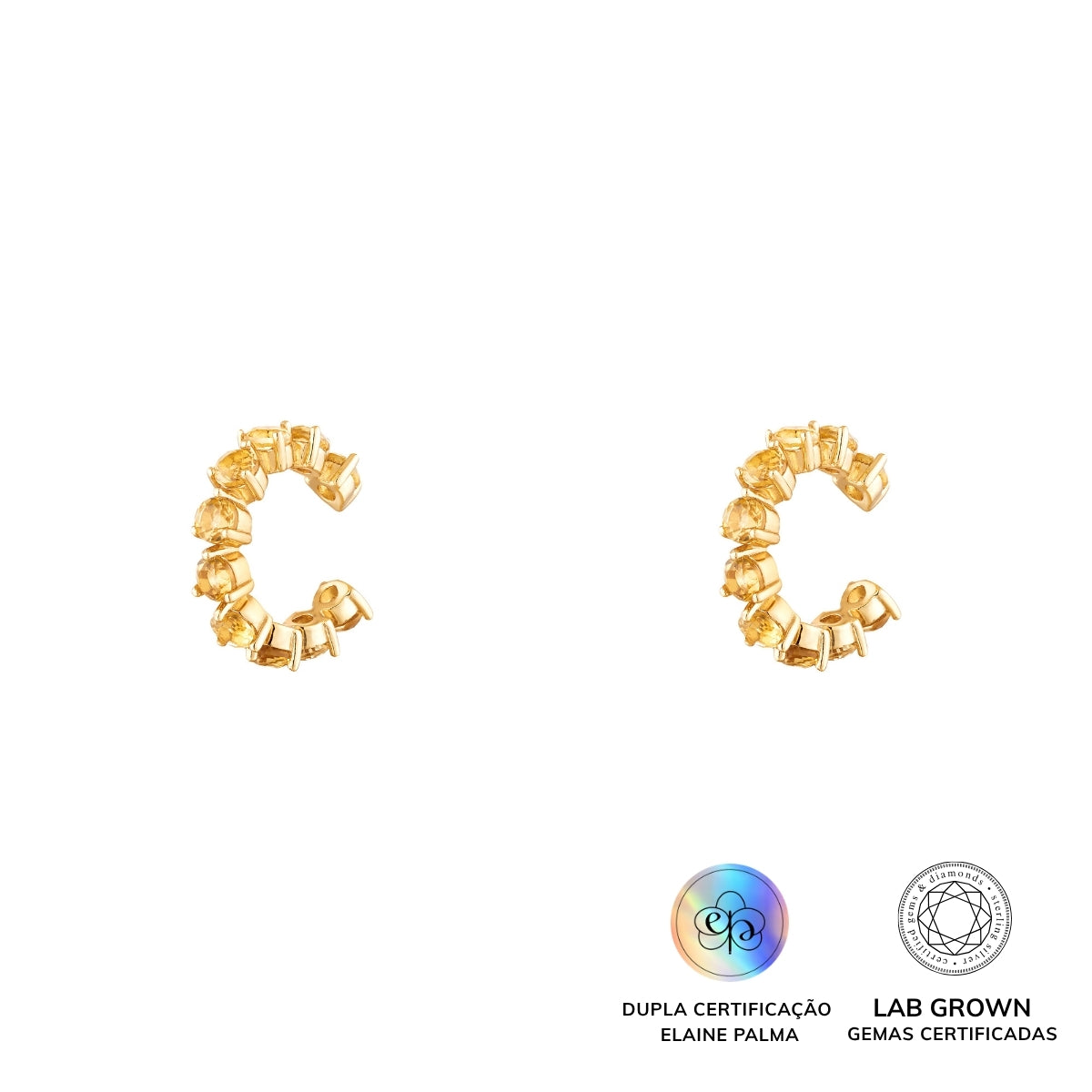 Piercing Citrino Ponto de Luz 3mm