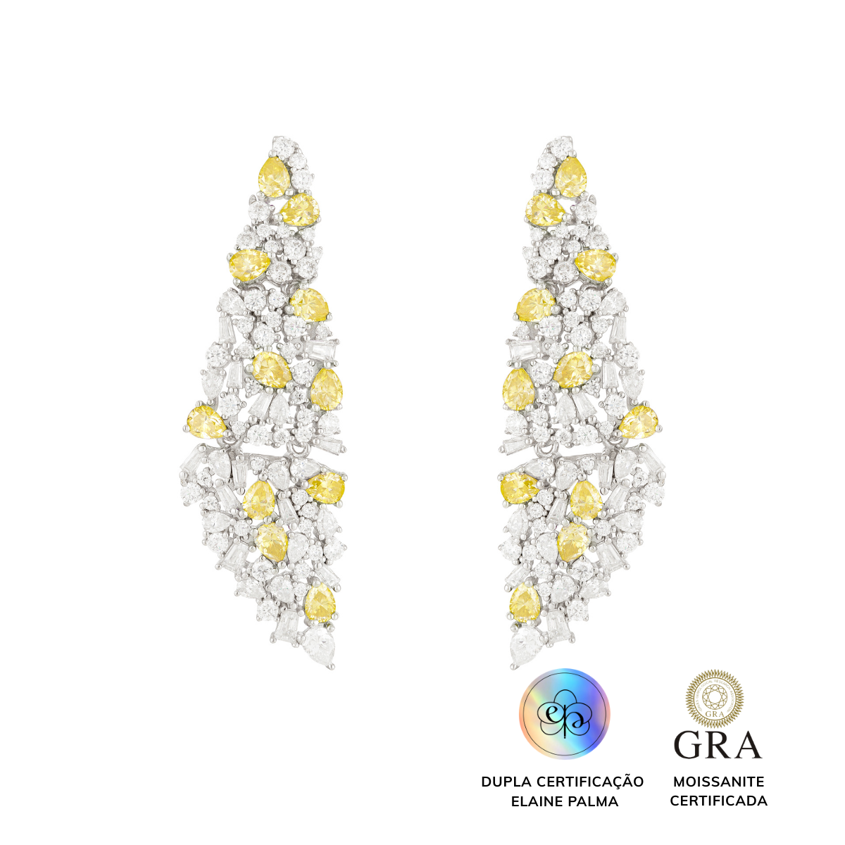 Brinco Véu Glam Moissanite 13.3 ct