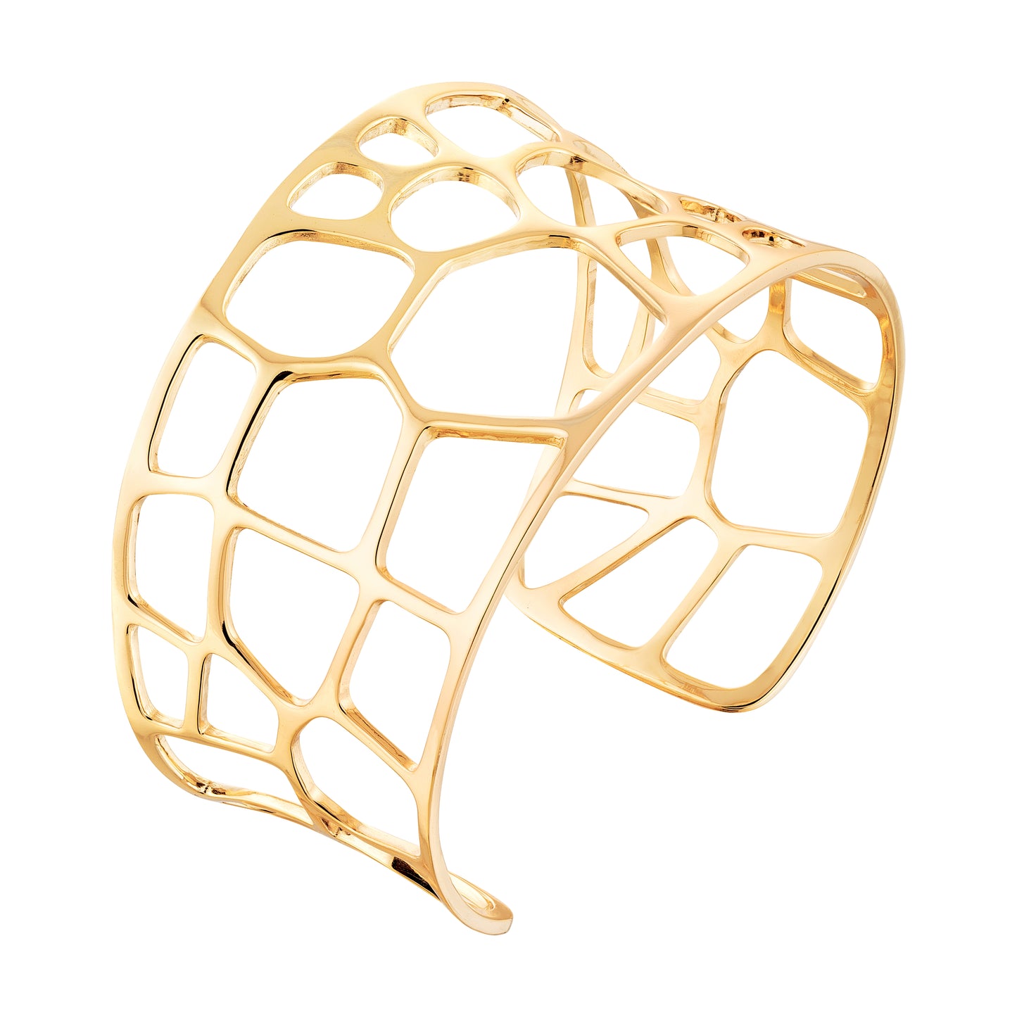 Bracelete Aura Dourada em Prata