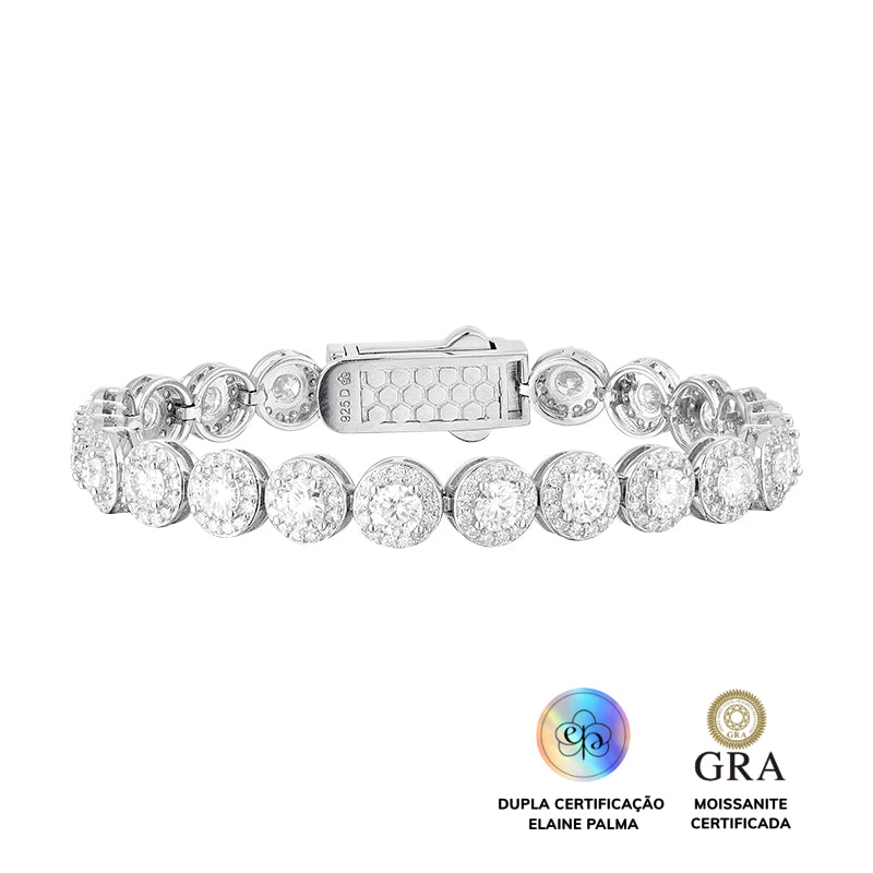 Pulseira Diva Glam Moissanite 6.6 ct