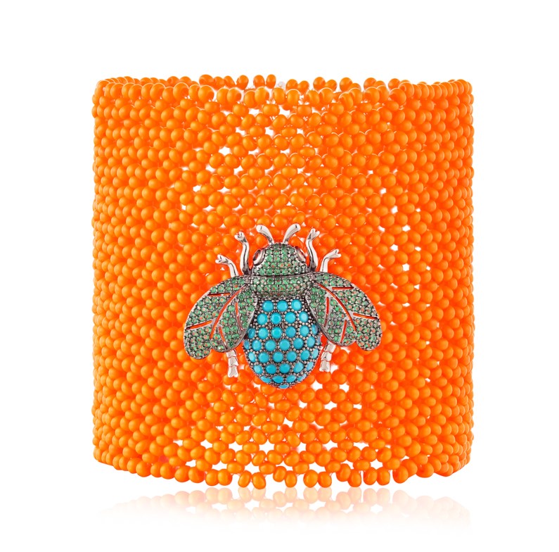 Pulseira Tramas Coral