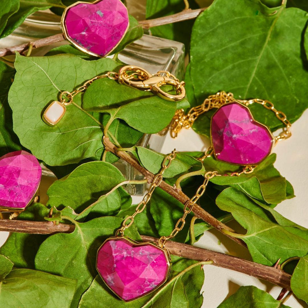 Colar Venus Howlita Rosa