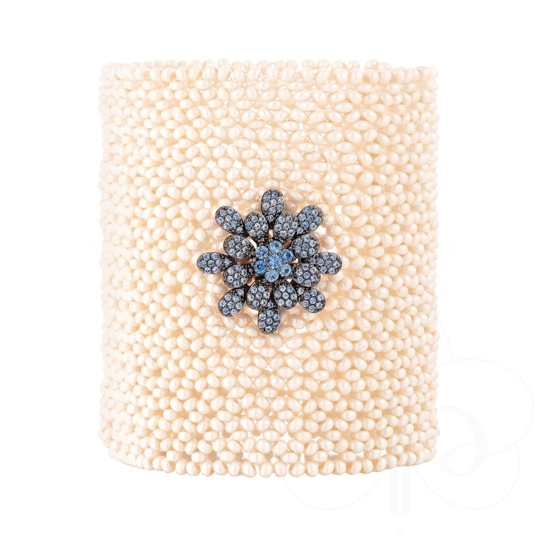 Pulseira Tramas Perola Acqua