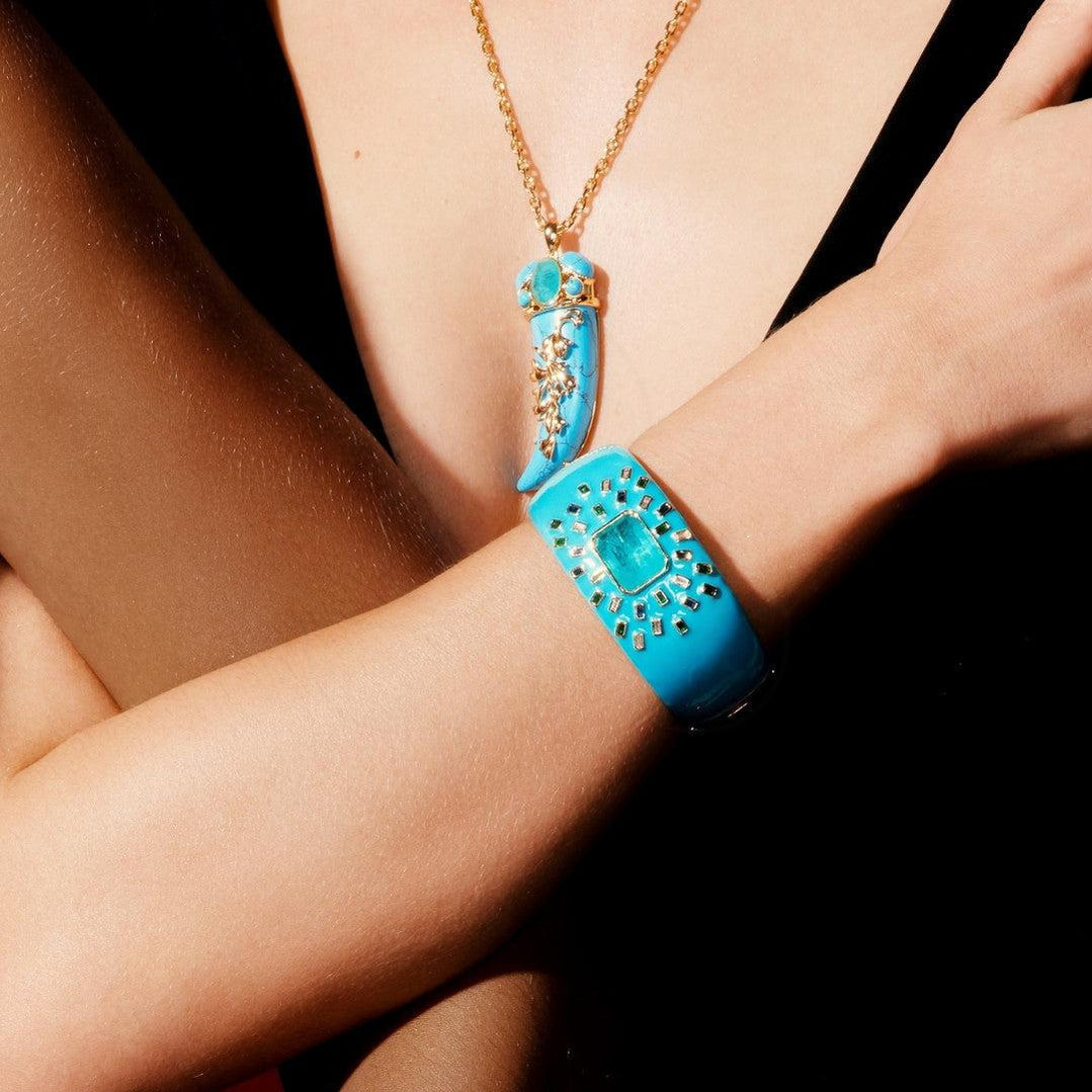 Bracelete Grécia Turquesa