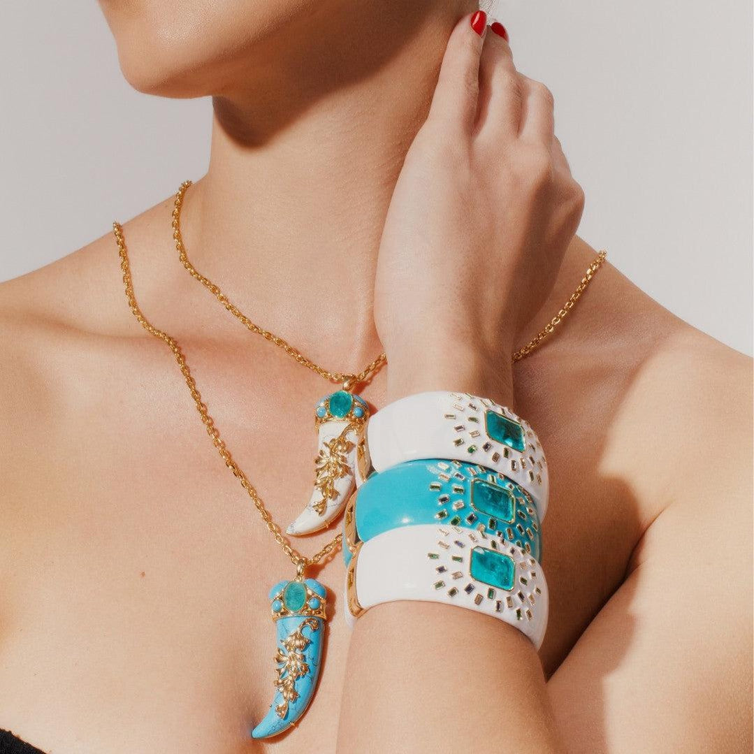 Bracelete Grécia Turquesa
