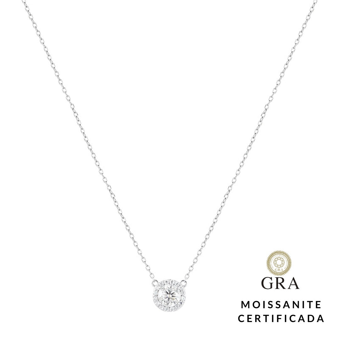 Colar Brilho Glam Moissanite 0.8 ct