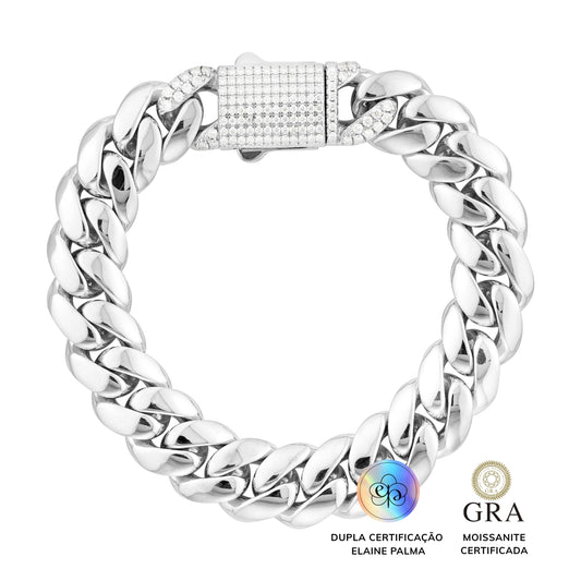 Pulseira Elos Grumet Glam Moissanite