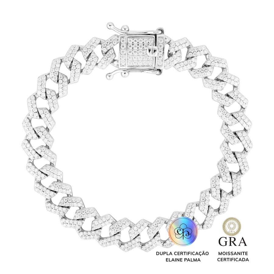 Pulseira Elos Victoria Glam Moissanite