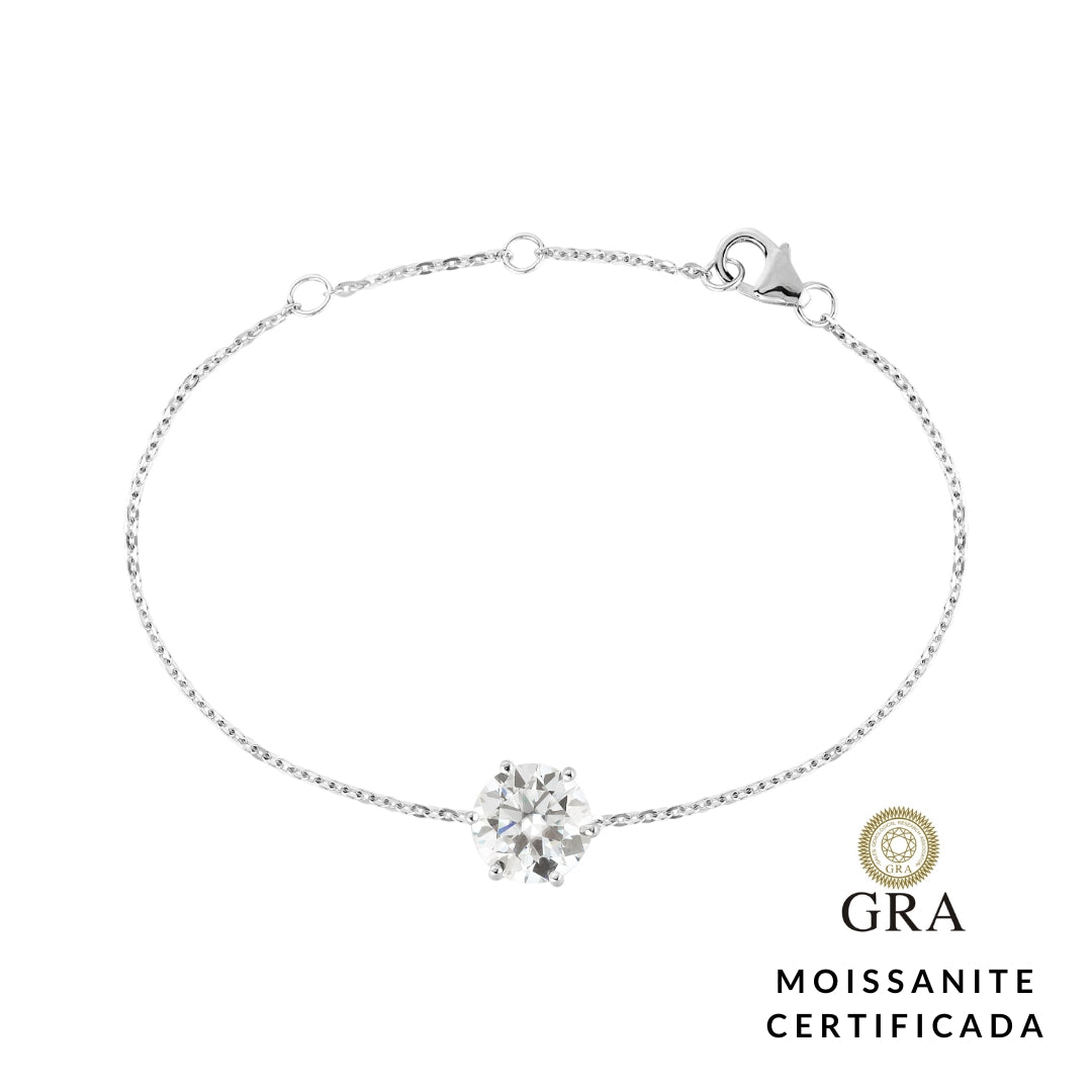 Pulseira Ponto Luz Glam Moissanite 3.5 ct