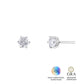 Brinco Solitário Glam Soul Moissanite 0,5 ct