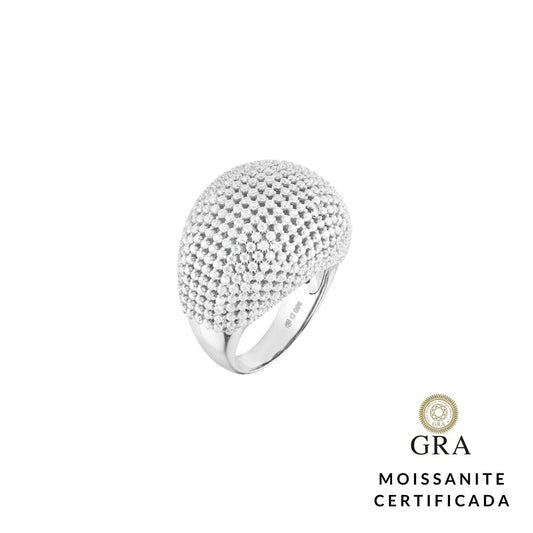 Anel Tube Glam Moissanite