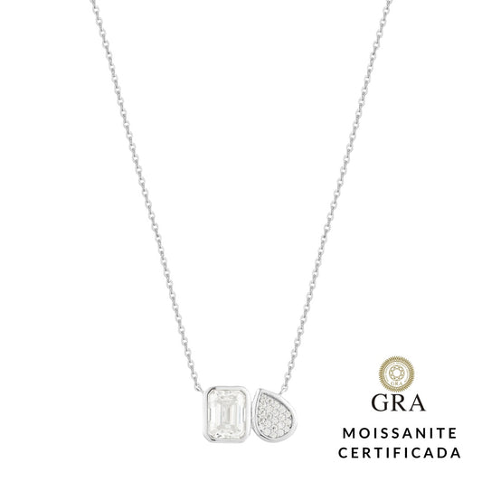 Colar Drop Glam Moissanite