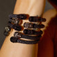Bracelete Galuchat Rebel Silver
