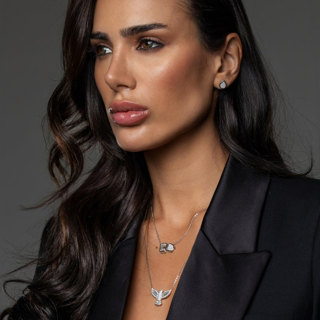 Colar Drop Glam Moissanite