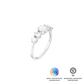 Anel Aparador 5 gemas com Diamante de Laboratório 0,94 ct