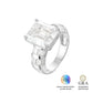 Anel Square Glam Moissanite