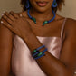 Bracelete Galuchat Cheval Anil