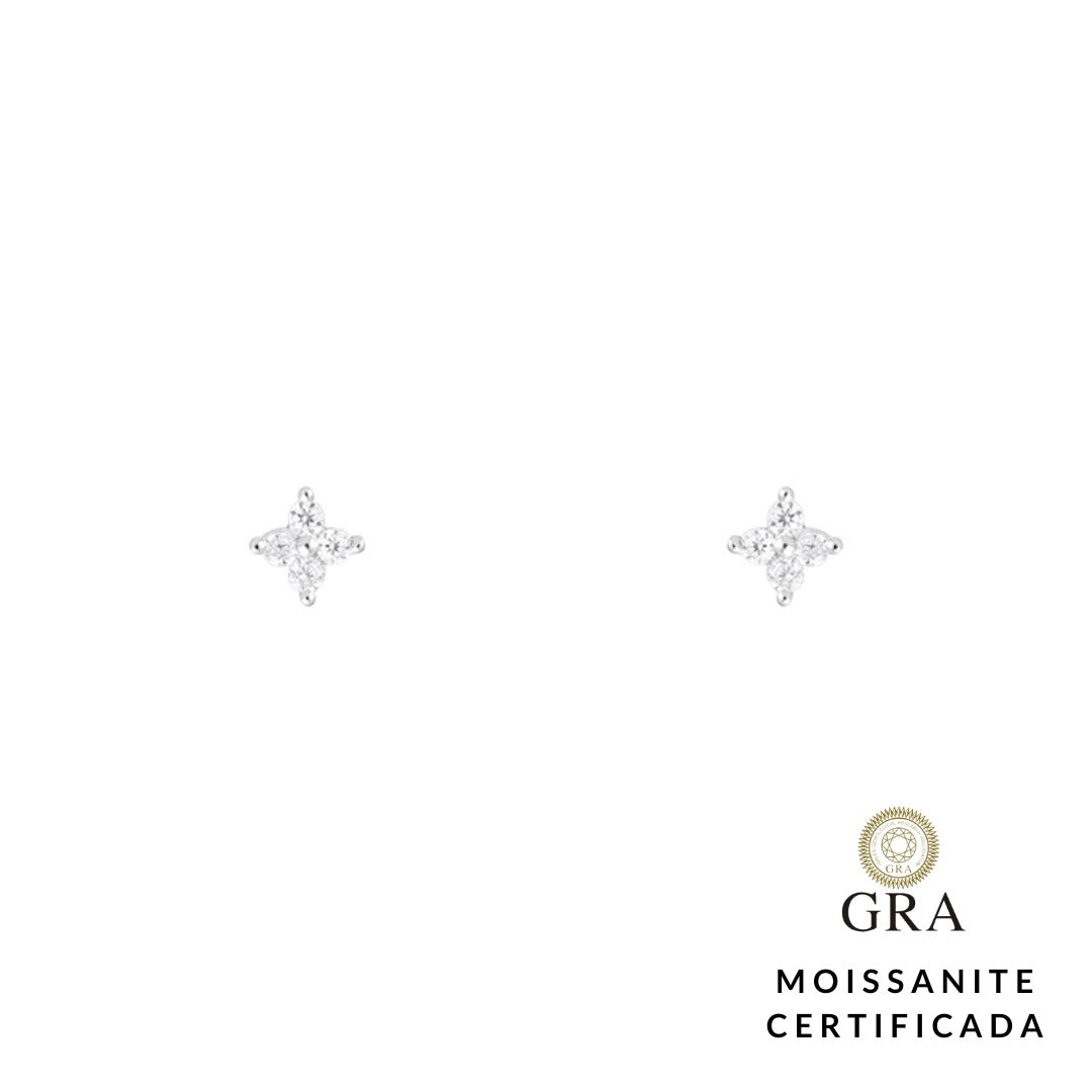 Brinco Star Glam Moissanite