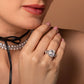 Anel Square Glam Moissanite