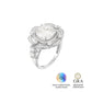 Anel Princesa Glam Moissanite 6.1 ct