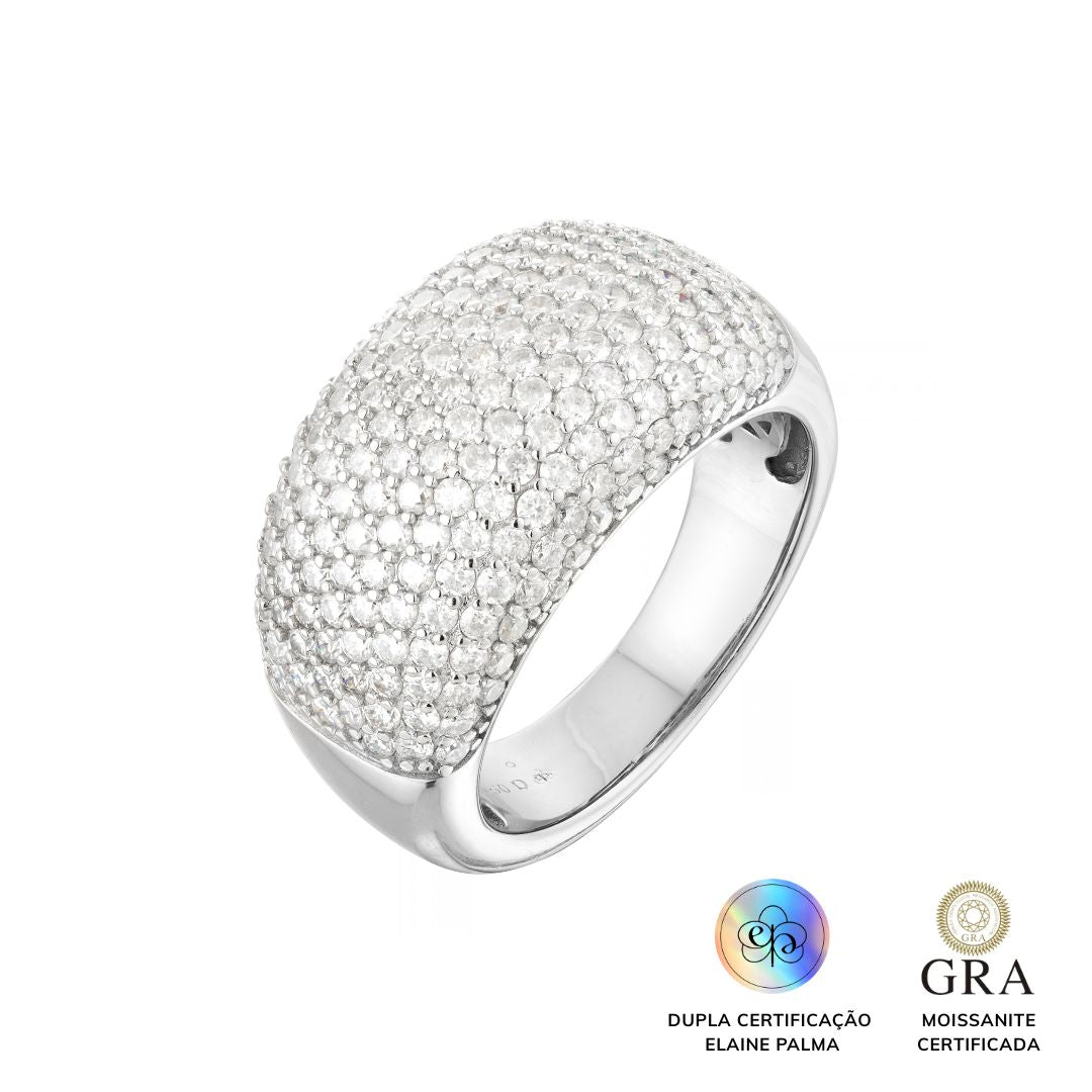 Anel Aparador Glam Moissanite