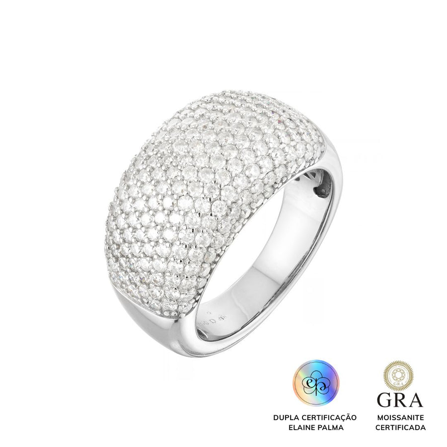 Anel Aparador Glam Moissanite