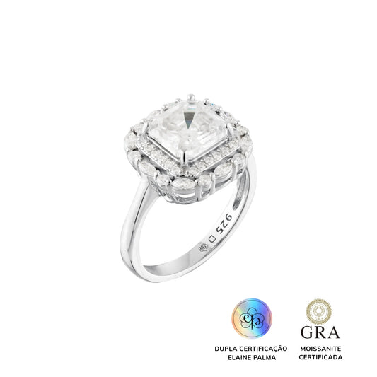 Anel Grace Glam Moissanite 2.5 ct