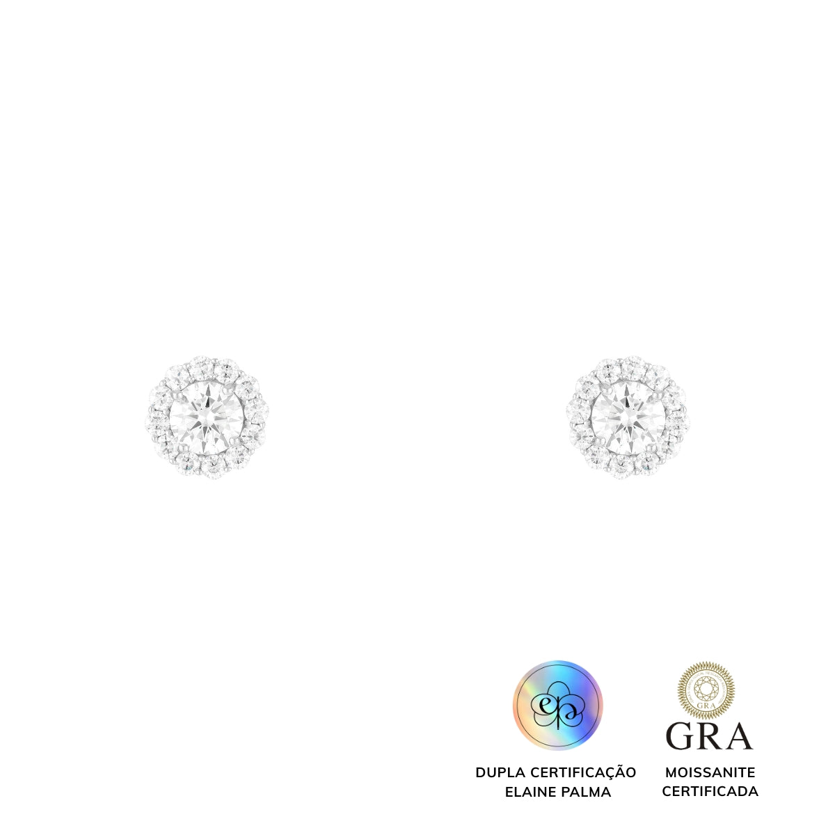 Brinco Luxury Glam Moissanite