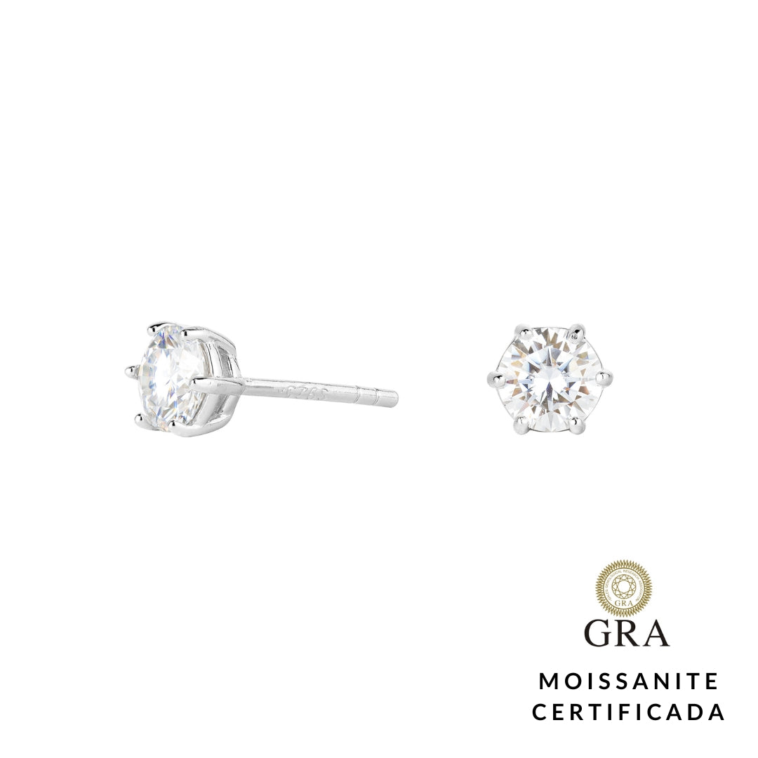 Brinco Solitario Glam Moissanite 0,5ct