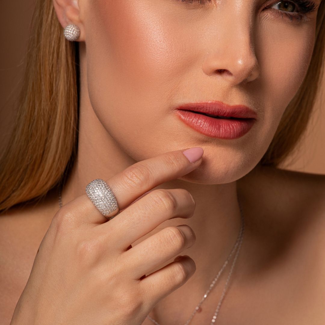 Anel Aparador Glam Moissanite