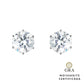 Brinco Solitário Glam Moissanite 5.0 ct