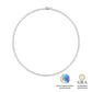Colar Riviera Coração 3 mm Glam Moissanite 12.9 ct