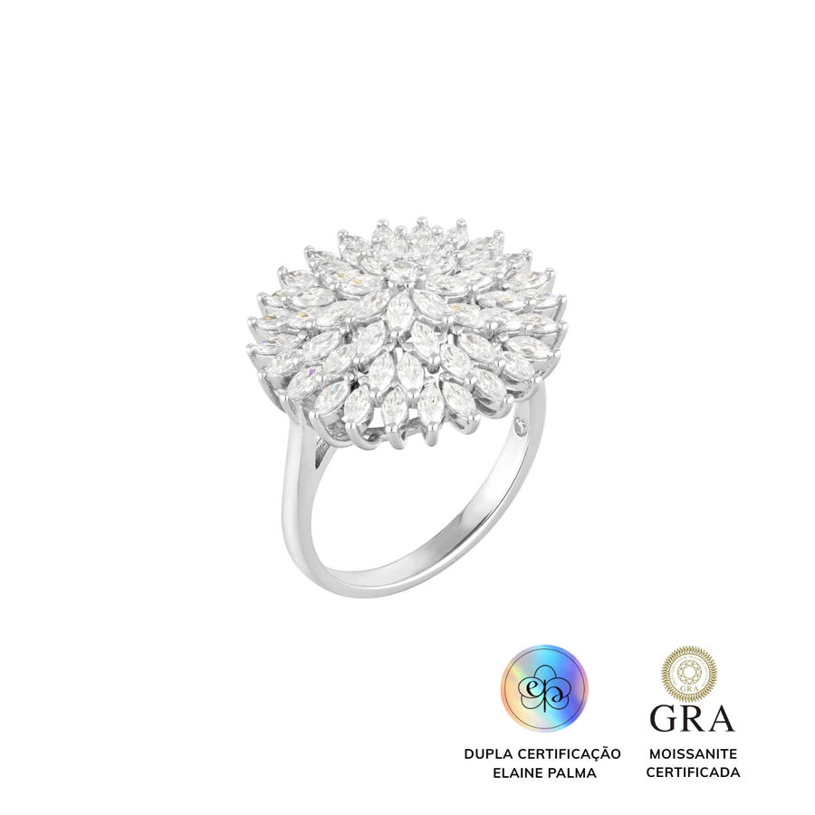 Anel Glam Flora