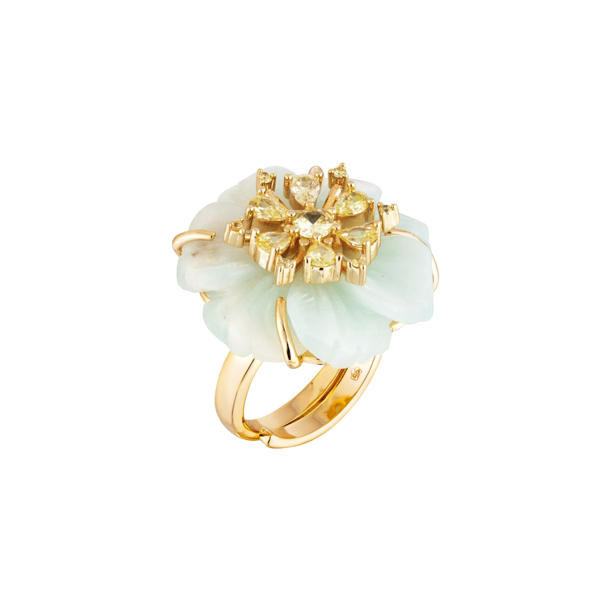 Anel Flor Calcedônia