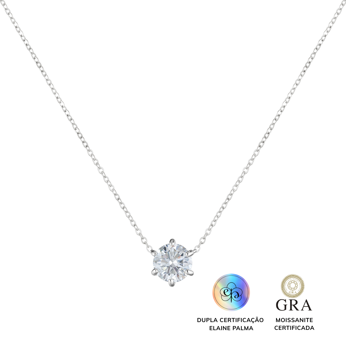 Colar Universo Glam Moissanite 2 ct
