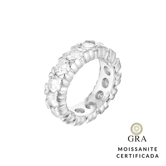 Aliança Russa Glam Moissanite 7 ct