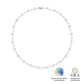 Colar Riviera Fio de Orvalho Glam Moissanite 13.7 ct
