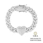 Pulseira Elos Heart Glam Moissanite 8,49 ct