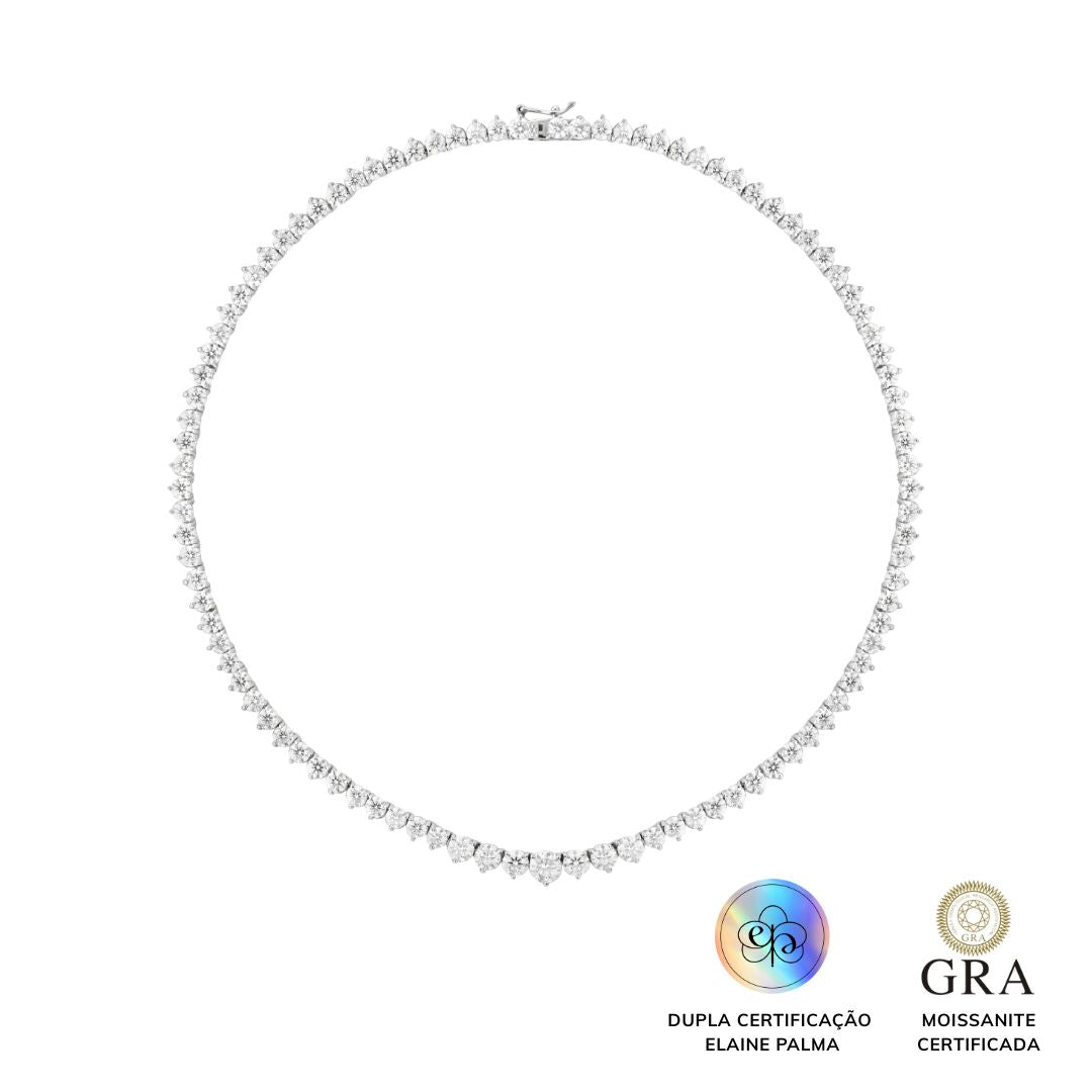 Colar Riviera Degrade Le Grand Glam Moissanite 30.8 ct