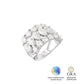 Anel Bright Glam moissanite 8 ct