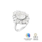 Anel Frame Glam Mosisanite 6 ct