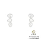 Brinco Earcuff Gotas Glam Moissanite
