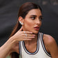 Brinco Earcuff Flowers Glam Moissanite
