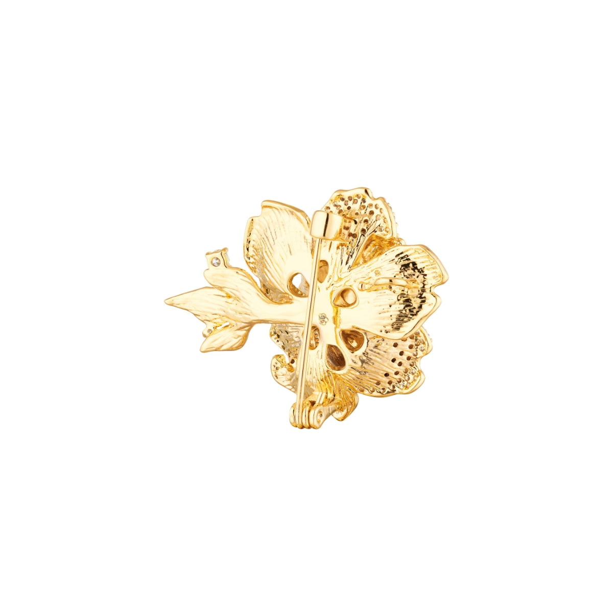 Broche Flora Dourada