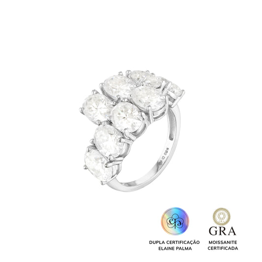 Anel Fancy Glam Moissanite