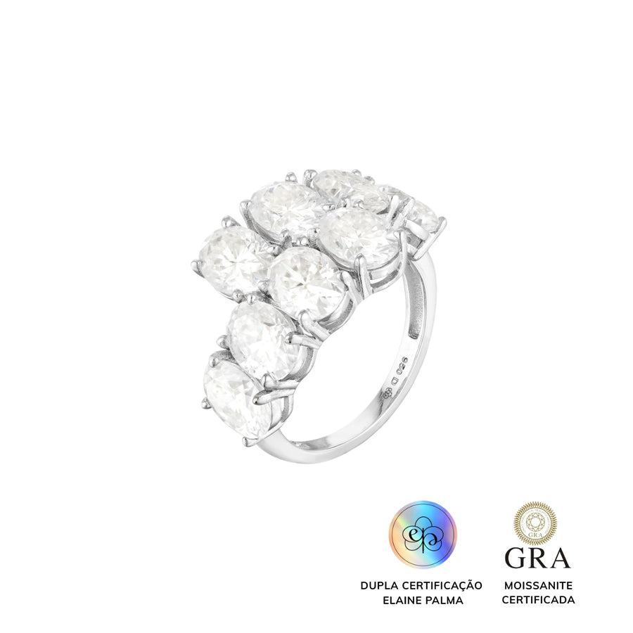 Anel Fancy Glam Moissanite